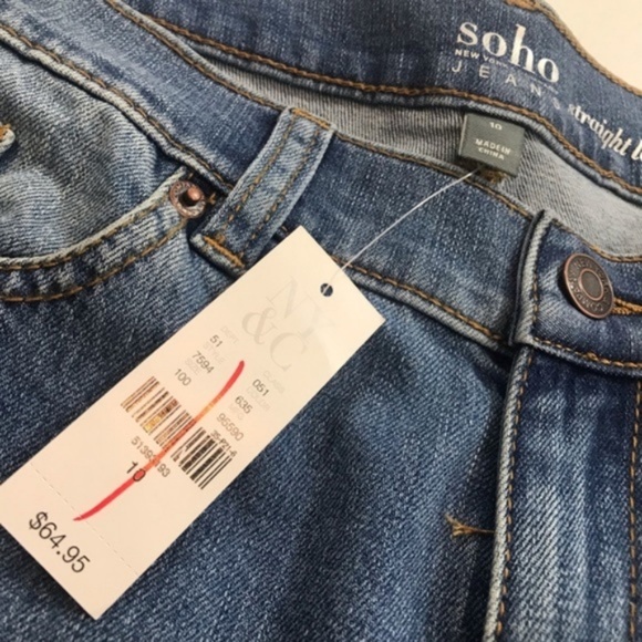 (SOLD) New York & Co. Distressed Straight Jeans - Picture 7 of 7